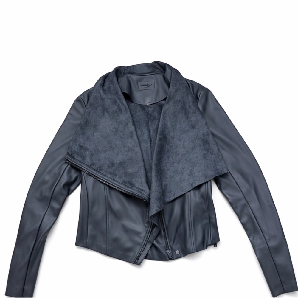 Blank NYC Charcoal Leather Jacket